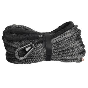 10mm x 30m 회색 합성 윈치 로프 ATV UTV 오프로드 보트 트레일러용 고강도 복구 케이블