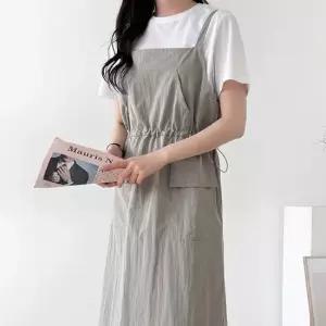 H스타일 OP)마이스트링멜빵원피스 봄 여름 원피스 OPS 데일리 홈웨어 데이트룩