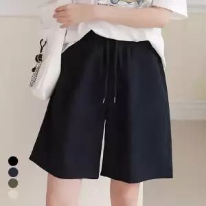 [올리비에스클로젯] [55-66]포켓 배색 포인트 밴딩 하프팬츠_O2604PT051B