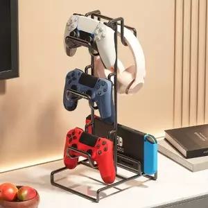 컨트롤러 헤드폰 데스크 테리어 책상 거치대 정리함