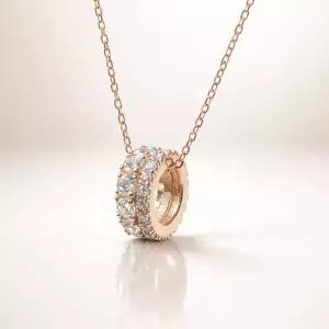 러스터 천연 랩 다이아 목걸이 파베 생일 기념일 여자친구 선물 프러포즈 데일리 고급