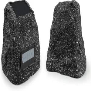 스튜디오파이닉스 4인치 록 스피커 실외 방수 - 정원 파티오 데크 수영장 백야드(그레이 1쌍)용 5.3