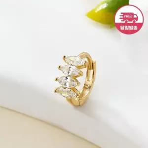 [비앤비골드] 당일발송 14K 마퀴즈 큐빅 링 피어싱 한쪽 JAE42480