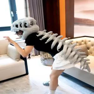 누마 공룡뼈모자 파티 공룡모자 남자 아이 인형 놀이 코스튬 의상 푹신한 공룡코스프레