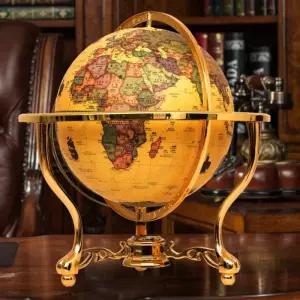 지구본 여행 학습용 과학 세계 지도 장식용  회전 무드등 지구의 지름 25cm 높이 32cm