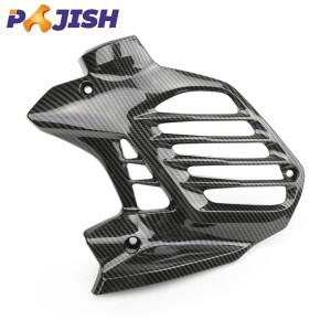 [호환품]바이크 오토바이 예비 부품 ABS 플라스틱 인클로저 방진 탄소 섬유 물 탱크 커버 NMAX 155 - 용