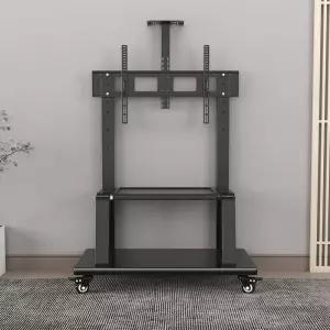 티비거치대 이동형 거치대 스마트모니터 무빙 이동식 거실 듀얼 대형 전자칠판 티비