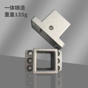 고급 알루미늄 프로파일 고정 베이스 3030 사각 튜브 풋 연결 블록 양방향 지지대