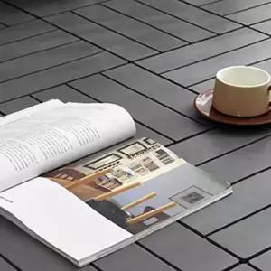 베란다 데크 타일 모듈형 야외 인테리어 조립식 데크 타일 우드 바닥재 인조 잔디 실내