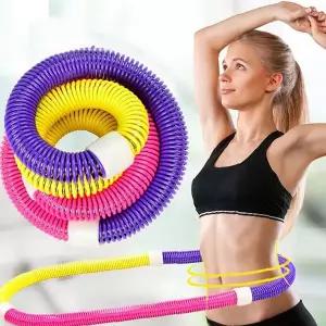 허리 운동 지압 마사지 스프링 훌라후프 860g 꽈배기 용수철  실내 홈트