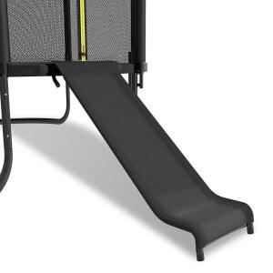 [미국배송] 데오모드 트램펄린 슬라이드 10피트 12피트 14피트 15피트 16피트 유니버설 야외 쿠셔닝 효과가 있는 액세서리 들이 미끄럼틀을 타고 올라갈 수 있도록 적합한 안전 슬라이더(블랙)