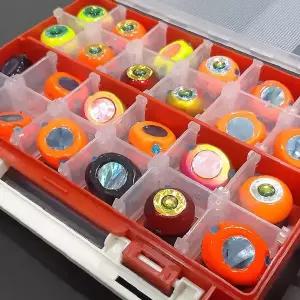 루어 헤드 보관함 타이라바 스커트 정리 양면 수납 케이스 낚시 소품 보관 도구