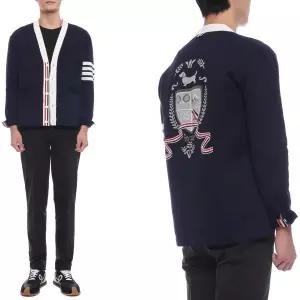 [톰브라운]26SS 남성 사선 스트라이프 가디건 (MKC634A Y3043 415 26S)