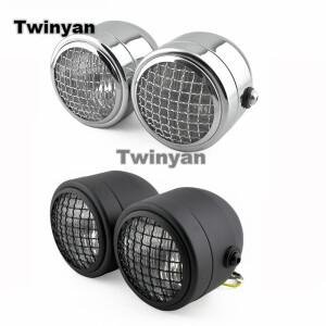 바이크 오토바이 트윈 라운드 도미네이터 헤드 라이트 3.5 