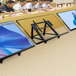 프롬프터 거치대 공연장 연설 보조화면 화면 경사 모니터