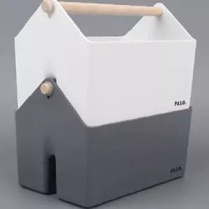 원목 손잡이 책상 정리함 문구 소품 수납 바스켓 사무실 가정용 데스크 보관함