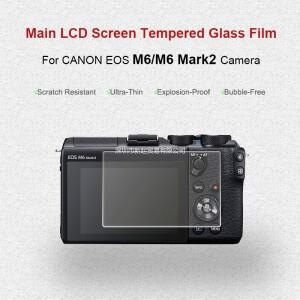 캐논 Eos M6 MarkII Mark2 II 2 카메라 스크린 보호대 9h 강화 필름 스크래치 방지 및