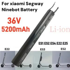 호환 용량36V 5200mAh 나인봇 스쿠터 ES1 ES2 ES3 ES4 E22 E25 스마트 전동 내장 배터리 어셈블리