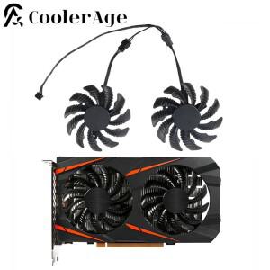 78MM T128010SU PLD08010S12HH 기가바이트 GTX1050Ti 1050 RX550 그래픽 카드 쿨러 팬용 12V 0.35A 4핀 냉