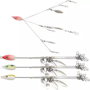 농어 낚시를 위한 Polsefver 3Pcs 5암 앨라배마 우산 리그 송어 연어 민물 소금물 85인치 06 미끼 4