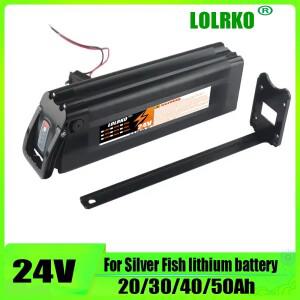 항공 운송 24V 실버피쉬 리튬 배터리 20AH-50AH 접이식 전동 보조 차량용 BMS 보호 기능 500W-2000W