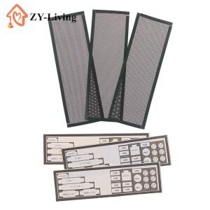 컴퓨터 섀시 I/O용 3개 PVC 먼지 필터 범용 DIY 쉴드 백 플레이트