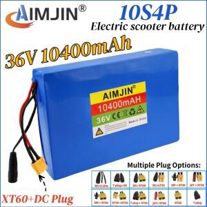 36V 10.4Ah 10S4P 18650 리튬 배터리 팩 500W 스케이트보드 스쿠터 롱보드용 내장 BMS 통근 도구 교체
