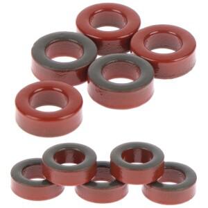 5Pcs 카르보닐 철 분말 코어 T50-2 13x7x5mm 페라이트 토로이드 마이크로 금속 미니 소형 소형 자기 링 낮