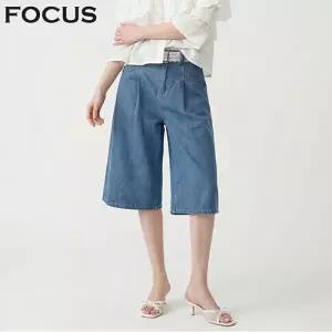 [포커스] [2SET] 레이스 벨트셋 6부 데님 팬츠_VF6M1PT7171