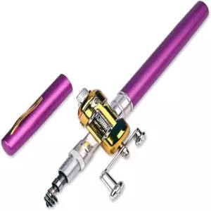 야외 강 호수 낚시를 위한 휴대용 포켓 텔레스코픽 미니 낚싯대 펜 모양 접힌 색상 A m