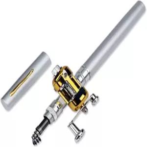 야외 강 호수 낚시를 위한 휴대용 포켓 텔레스코픽 미니 낚싯대 펜 모양 접힌 색상 B m A