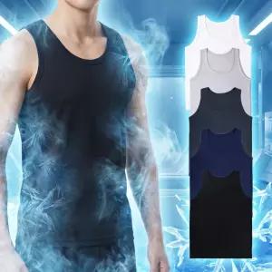 1+1 국산 남성 런닝 기능성 쿨 남자 메리야스 빅사이즈 여름 냉감 런닝구 나시