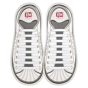 [미국배송] 어른과 를 위한 인메이커 노타이 신발 끈 운동화용 신축성 고무 실리콘 타이리스