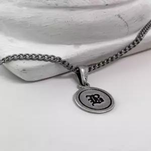 [블레스드 뷸렛][블레스드뷸렛]클래식 체인 코인 목걸이_빈티지실버