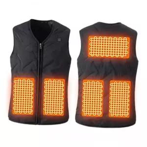 겨울 야외 작업 방한 보온 열선 발열 조끼 전동 온열복