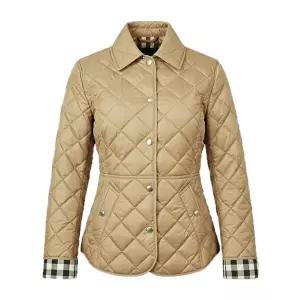[버버리]버버리 카트론 CAWTHORNE 여성 퀼팅 점퍼 패딩 카멜 81222801