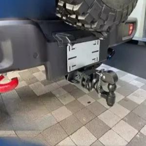 견인장치 개조 고리 풀세트 암 견인고리 장치 대형 형 히치 베이스블랙