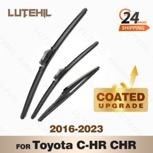 Toyota C-HR 2016 - 2023 코팅 앞 유리 와이퍼 블레이드 26 + 16 + 14 용 LUTEHIL의 실리콘 전면 및 후면