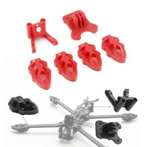 3D 인쇄 TPU 부품 FPV Mark4 HD 5/6/7/8/9 인치 드론 프레임 용 GOPRO 카메라 장착/안테나/모터 장착베이스