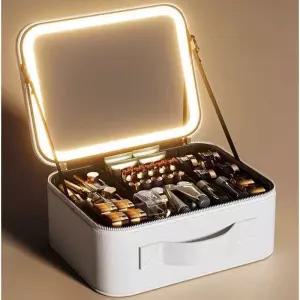 LED 메이크업 박스 휴대용 여행용 조명 케이스