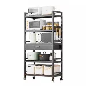 밥솥 전자레인지 선반 이동식 2단 밥솥레일 주방 다이 미니