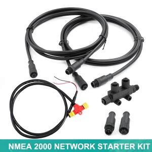 NMEA 2000 스타터 키트 백본 드롭 케이블 듀얼 티 터미네이터 마린 2K 네트워크 로렌스 심라드 가민 호환용
