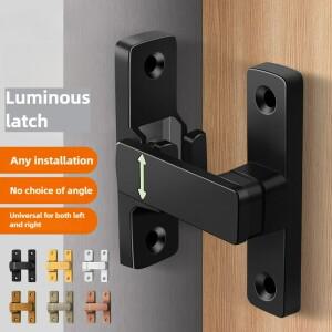 1PC 천공 아연 합금 핀 야간 조명 잠금 버클 180 학위 90 이중 용도 홈 호텔 문 도난 방지