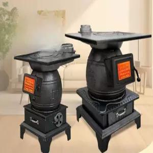 주철 화목 난로 목재 실내 난방용 장작 무연 펠릿 대형