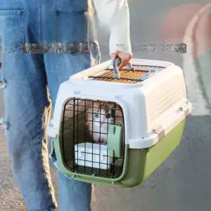 중소형 케이지 이동형 반려동물 휴대용 차량용 펜트하우스 강아지 캐리어
