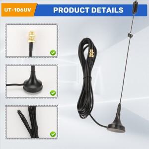 Sep. UT-106UV 무전기 안테나 DIAMOND SMA-F (HAM 라디오 UV-5R -888S UV-82 롱