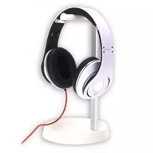 헤드셋스탠드 심플 수납형 헤드폰 거치대(화이트) 헤드폰거치대