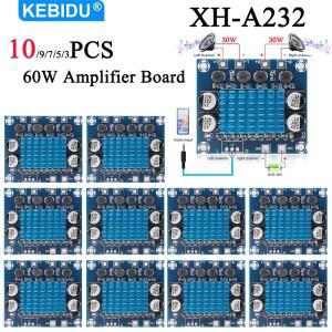 10-3PCS XH-A232 증폭기 보드 듀얼 채널 30W HD 디지털 오디오 스피커 클래스D DC 12-24V MP3 모듈 액세서