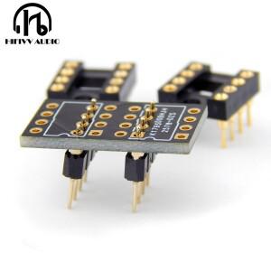 단일-이중 채널 금도금 PCB 보드 OPA627 LME49710 muses 03 TSSOP8 to DIP-8 8 OP AMP