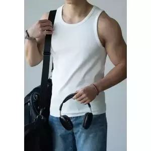 남사친 여름 조끼 스포티 야상 골지 보디슈트 통기성 심플데일리룩 가벼운 OOTD2